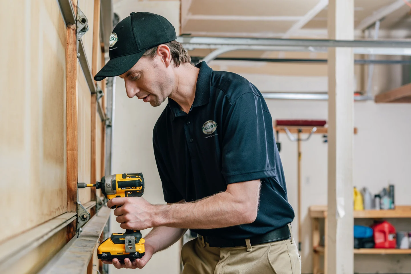 Garage door bracket replacement services
